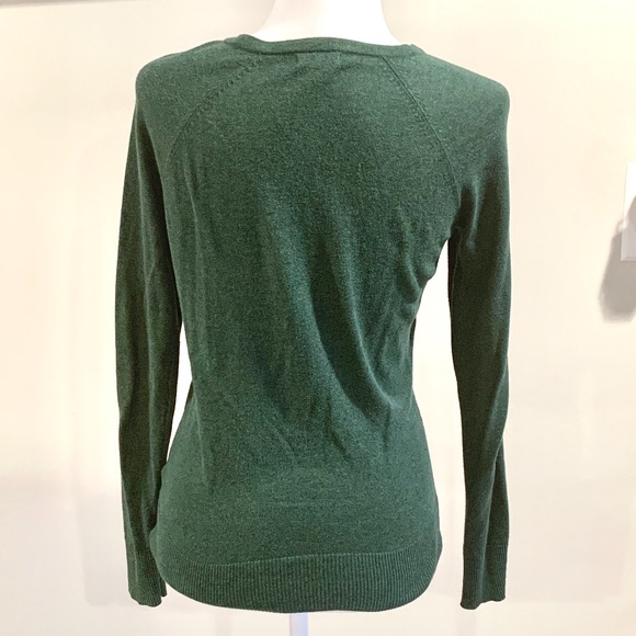 Merona Green Jeweled Long Sleeve Cardigan - Picture 7 of 9